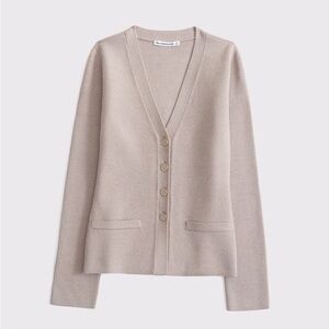 Abercrombie & Fitch Skimming Beige Cardigan Sweater XS